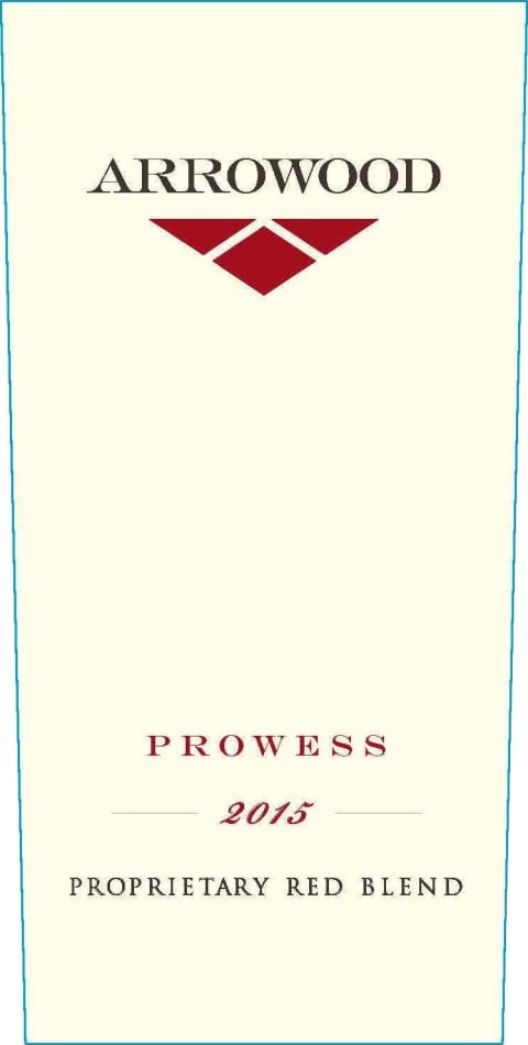 Arrowood Prowess Proprietary Red 2015 Front Label