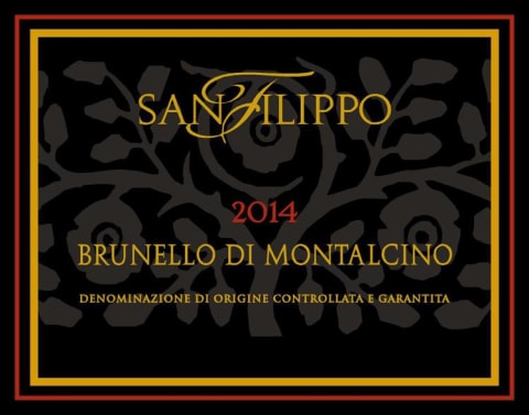 San Filippo Brunello di Montalcino 2014 Front Label