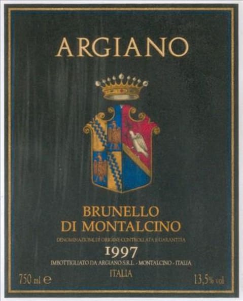Argiano Brunello di Montalcino 1997 Front Label