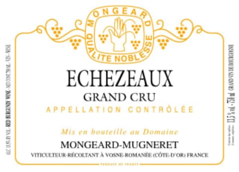 Mongeard-Mugneret Echezeaux Grand Cru 2000 Front Label