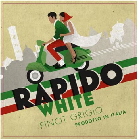 Rapido Pinot Grigio 2022 Front Label