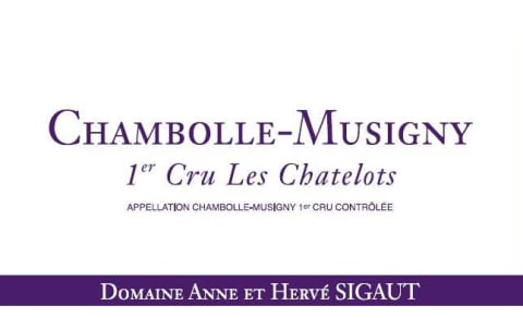 Domaine Sigaut Chambolle-Musigny Les Chatelots Premier Cru 2017 Front Label