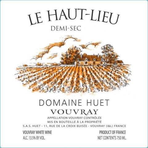 Domaine Huet Haut Lieu Demi-Sec 2020 Front Label
