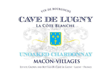 Cave de Lugny Macon Villages La Cote Blanche 2017 Front Label