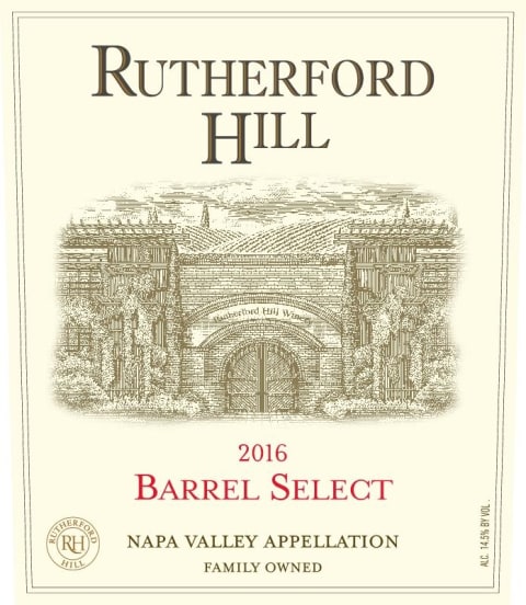 Rutherford Hill Barrel Select Red Blend 2016 Front Label