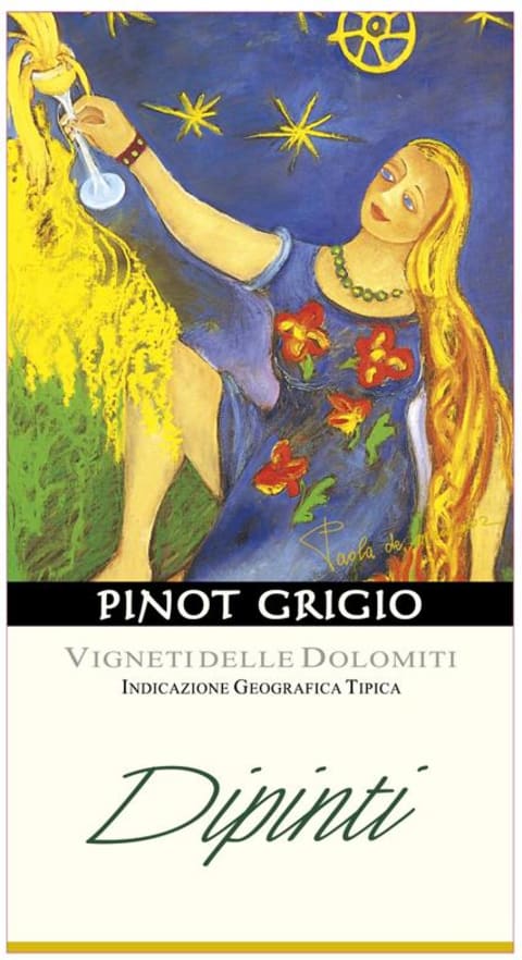 La Vis Dipinti Pinot Grigio 2018 Front Label