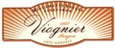 Flat front label of wine