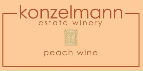 Flat front label of wine