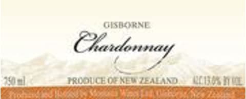 Flat front label of wine