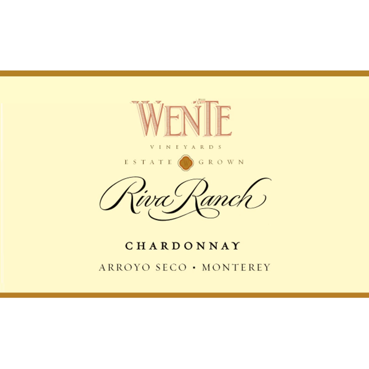 Wente Riva Ranch Chardonnay 2008 Front Label