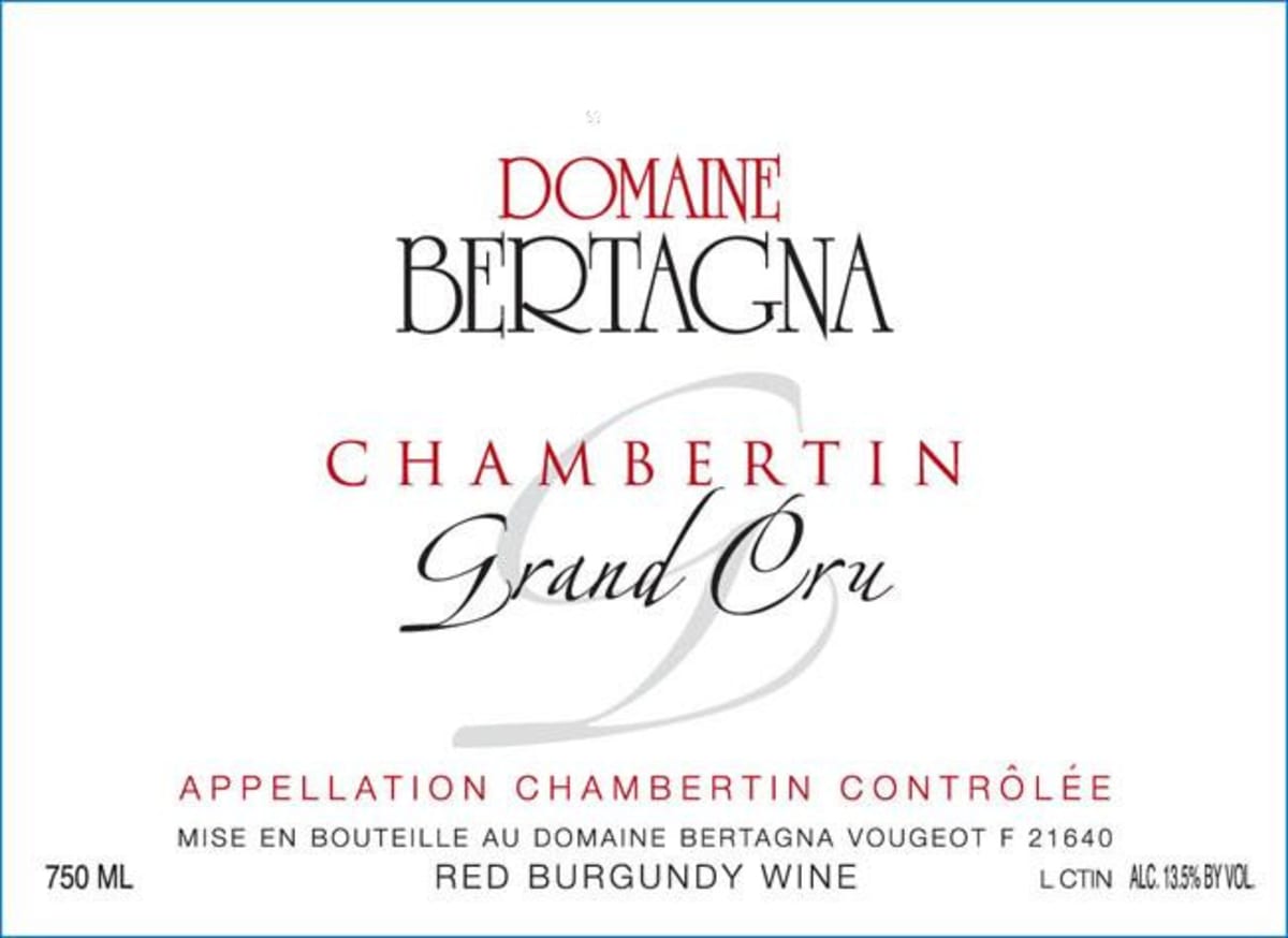 Domaine Bertagna Chambertin Grand Cru 2011 Front Label