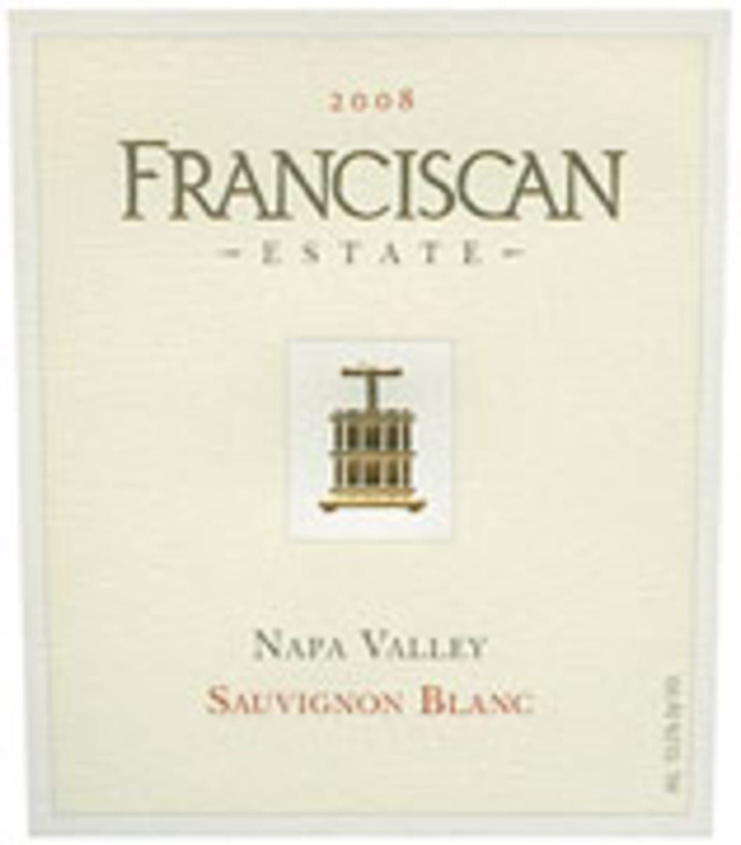 Franciscan Estate Sauvignon Blanc 2008 Front Label