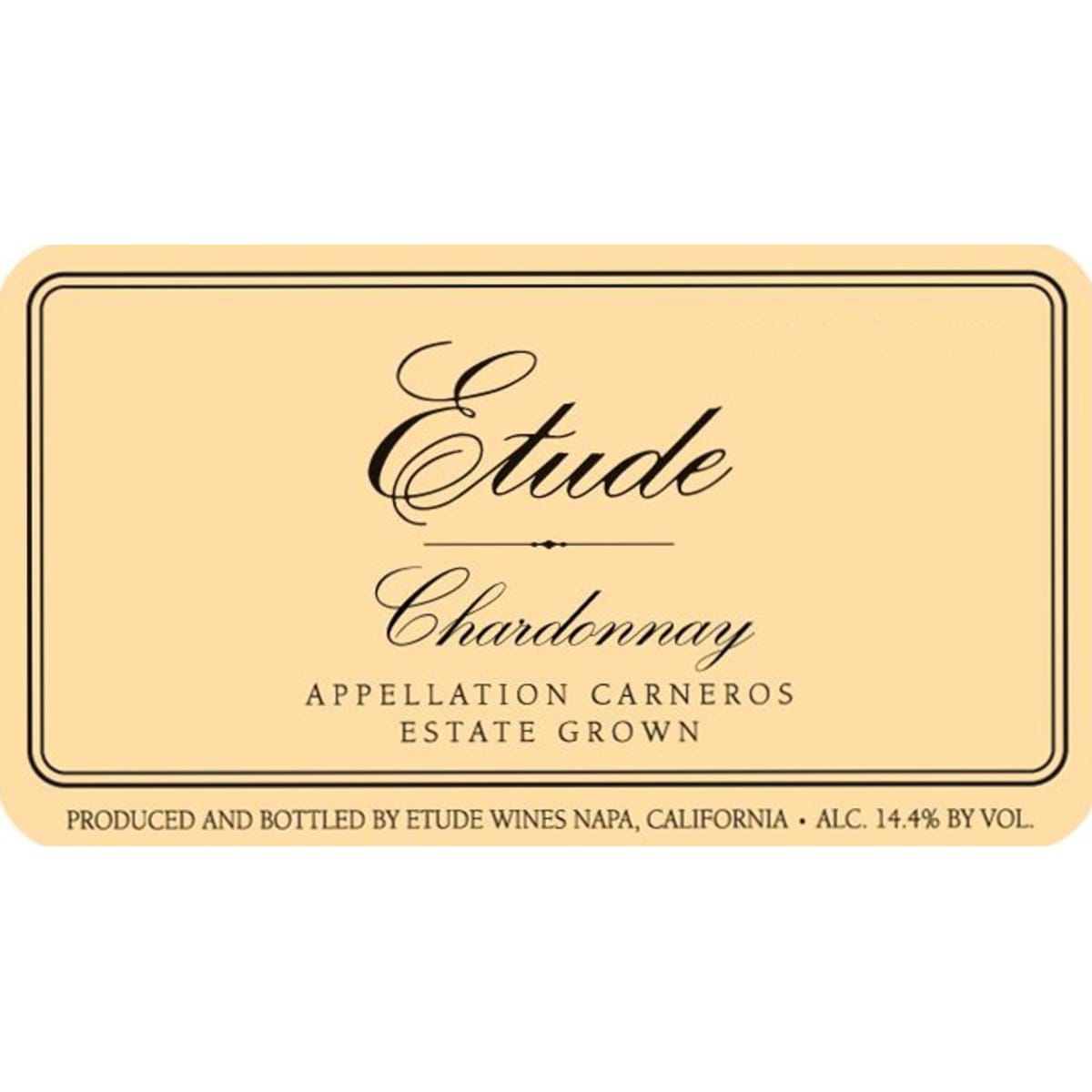 Etude Chardonnay 2007 Front Label