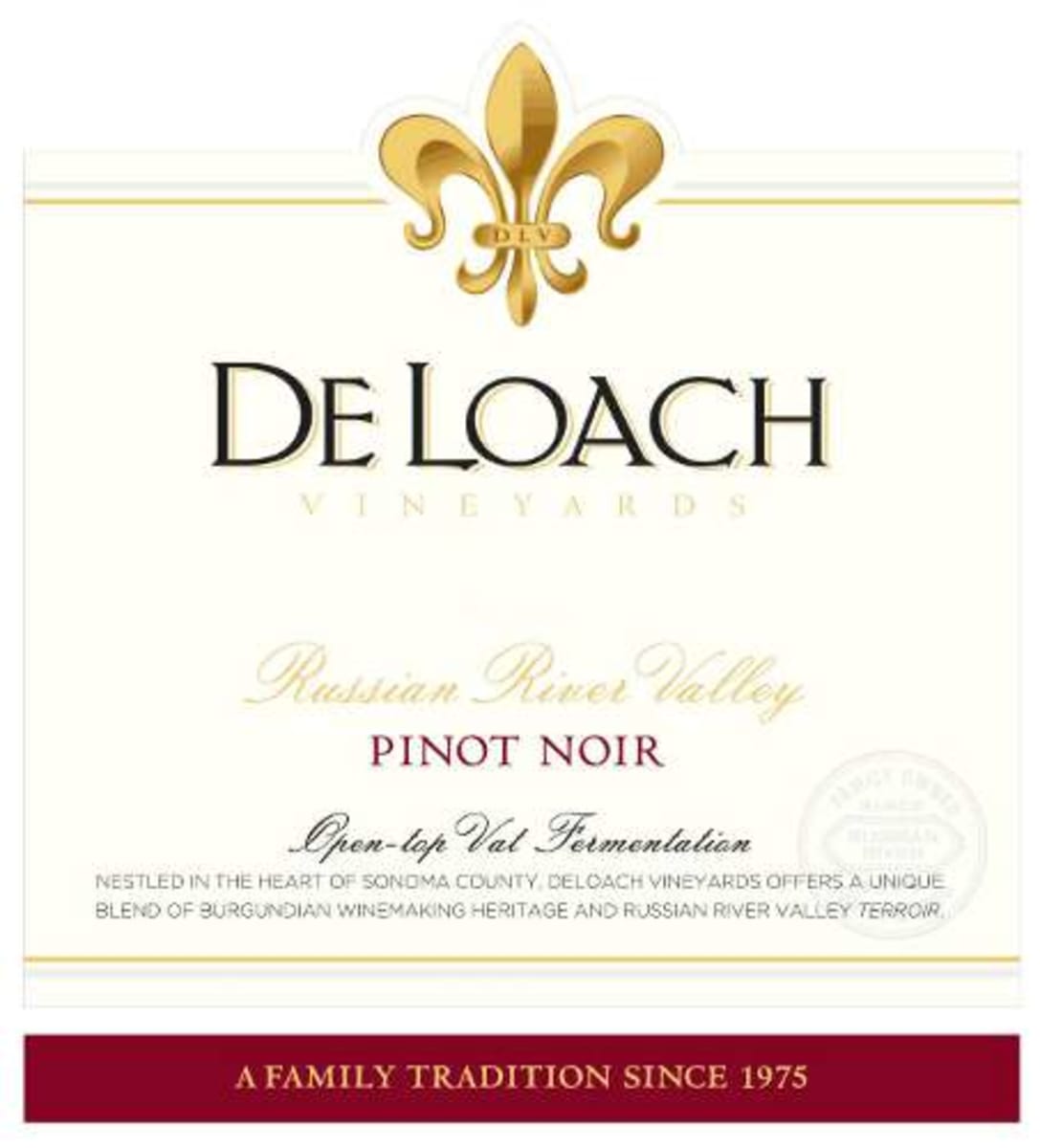 DeLoach Russian River Estate Pinot Noir 2009 Front Label