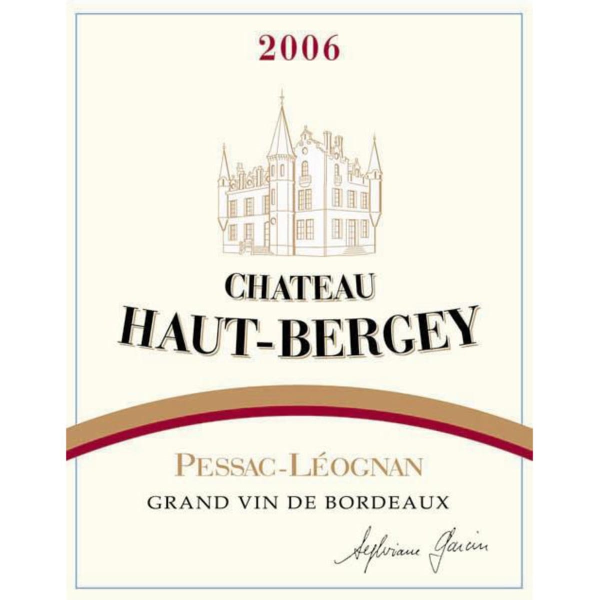 Chateau Haut-Bergey  2006 Front Label