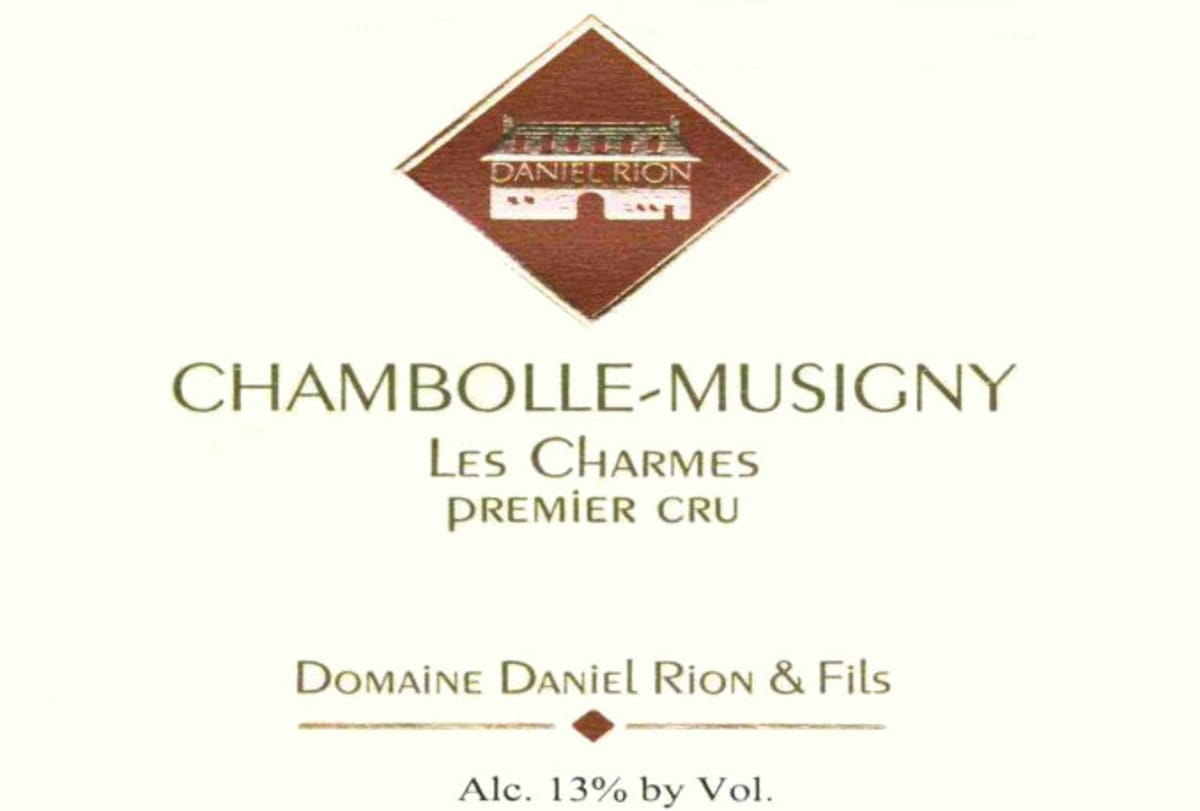 Domaine Daniel Rion & Fils Chambolle-Musigny Les Charmes Premier Cru 1999 Front Label