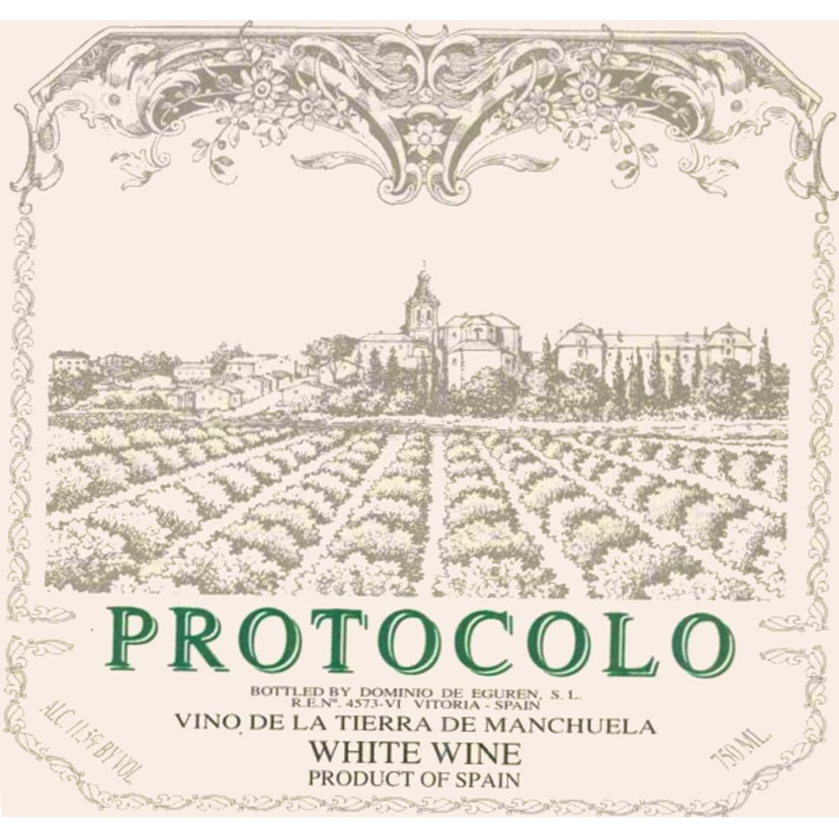 Dominio de Eguren Protocolo Blanco 2009 Front Label