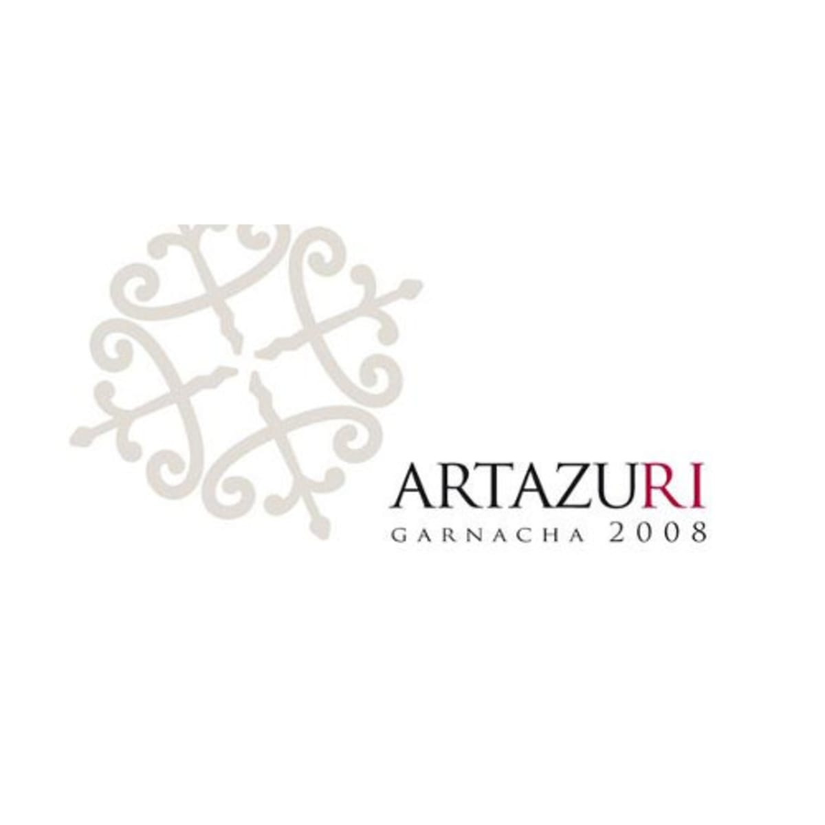 Artazu Artazuri Garnacha 2008 Front Label