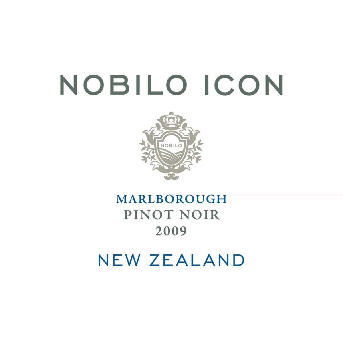Nobilo Icon Pinot Noir 2009 Front Label