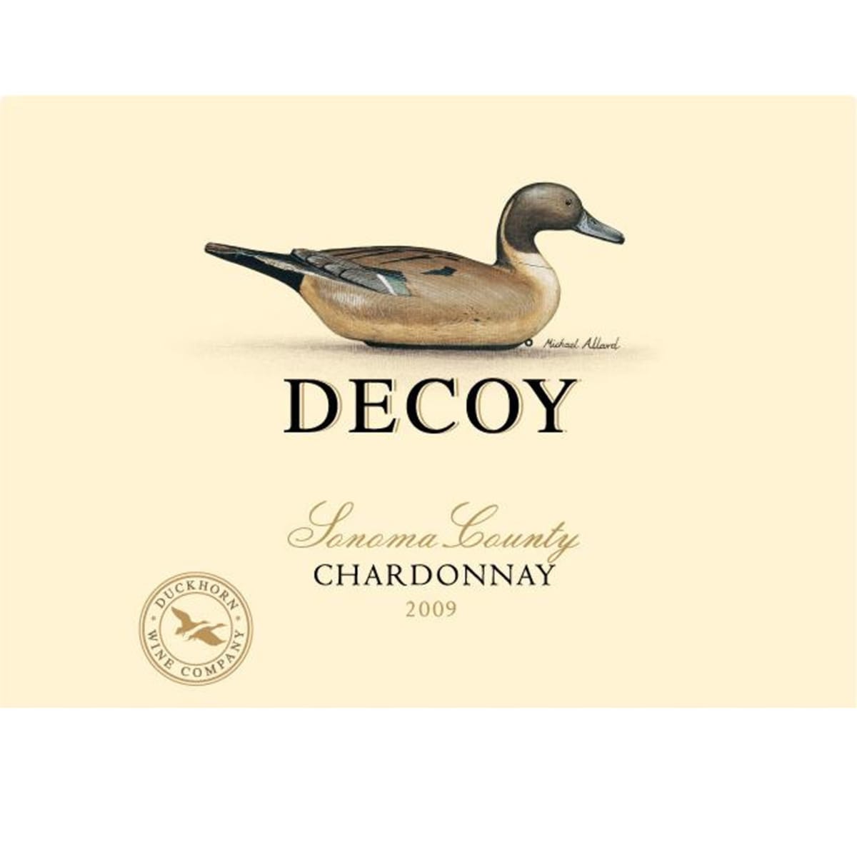 Decoy Sonoma Chardonnay 2009 Front Label