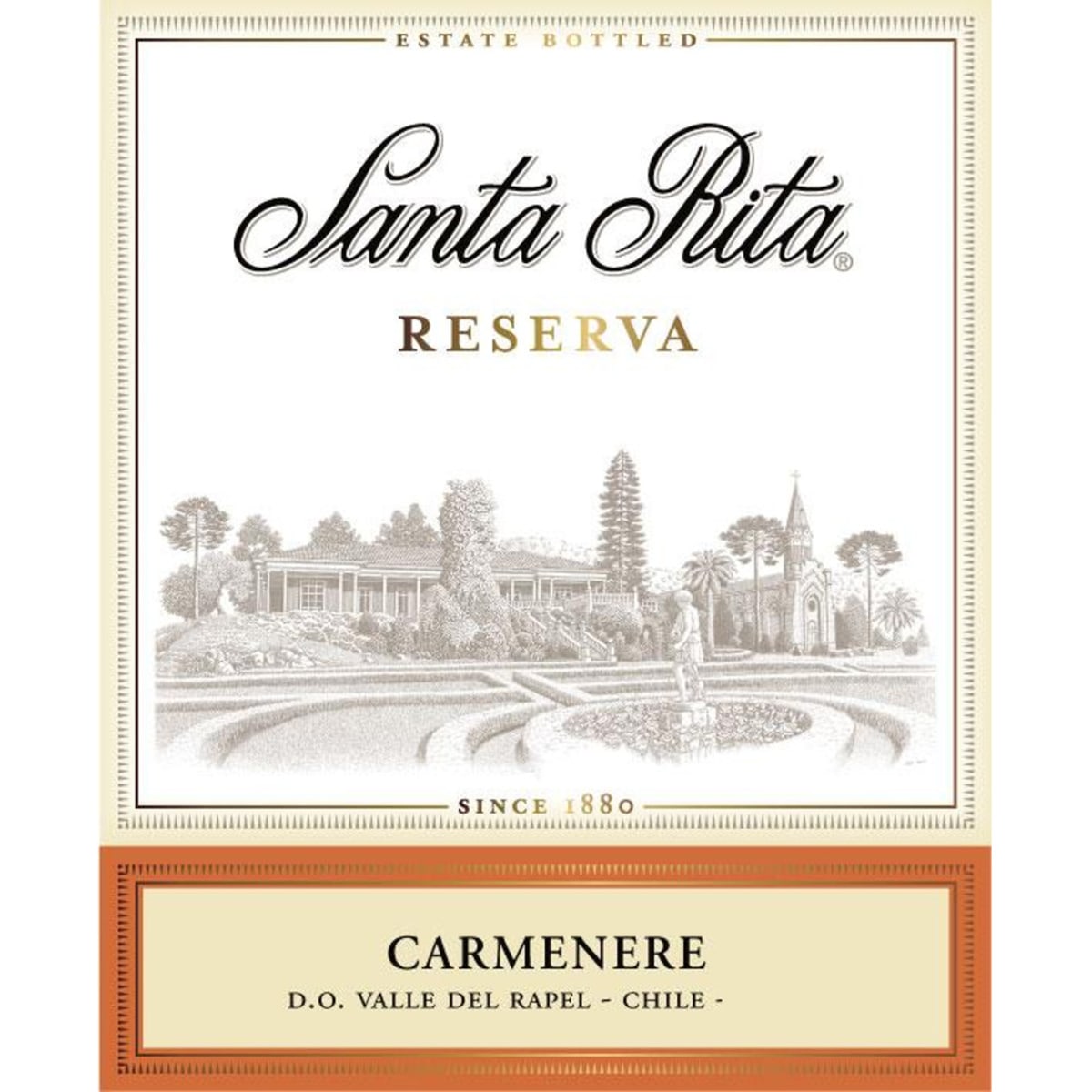 Santa Rita Reserva Carmenere 2009 Front Label