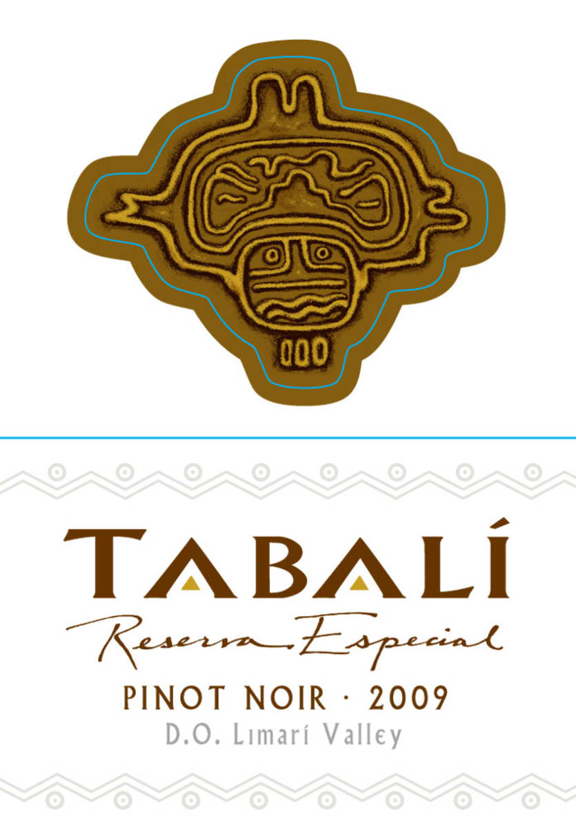 Tabali Pinot Noir Reserva Especial 2009 Front Label