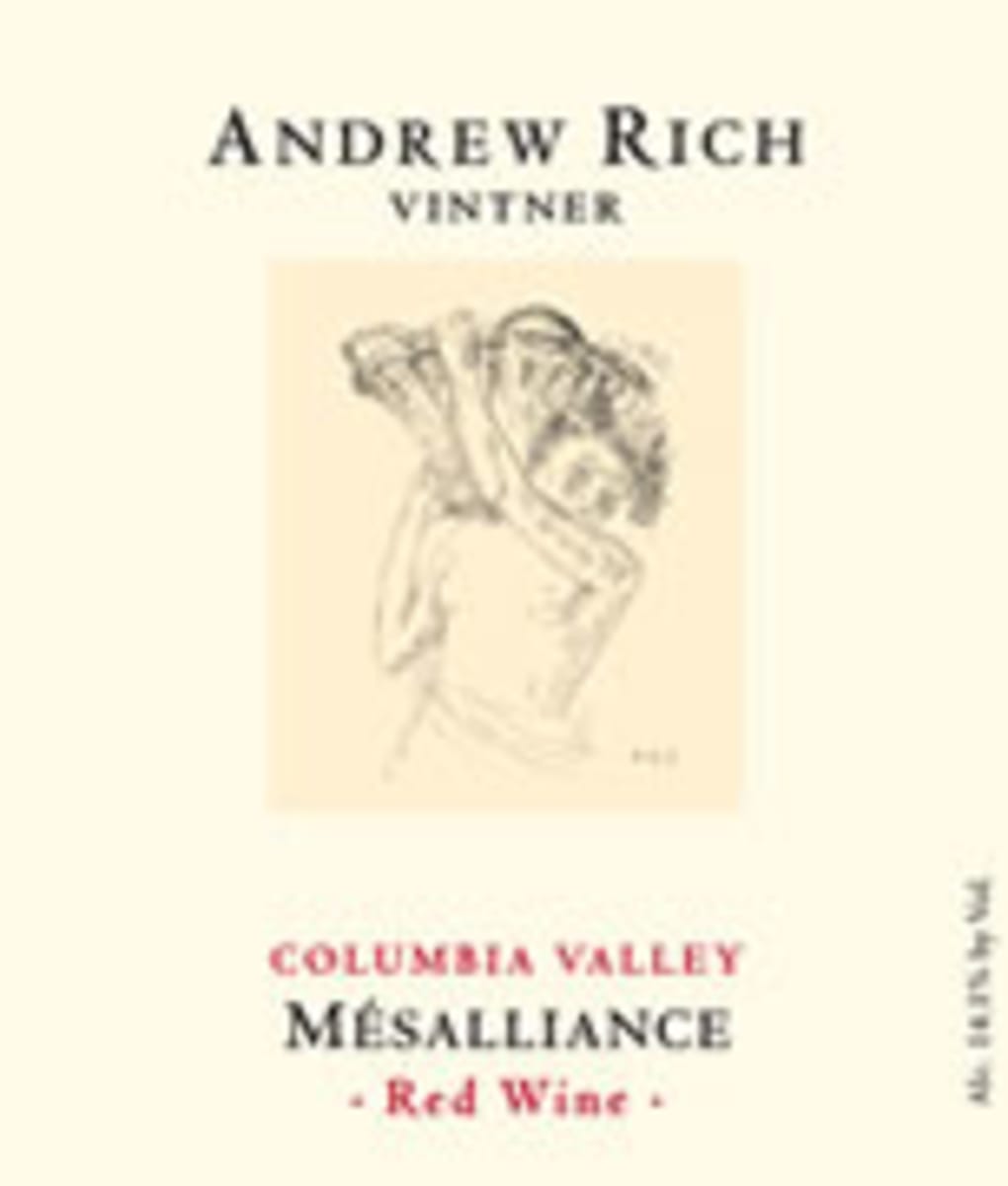 Andrew Rich Mesalliance 2007 Front Label