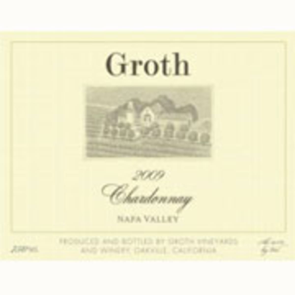 Groth Chardonnay 2009 Front Label