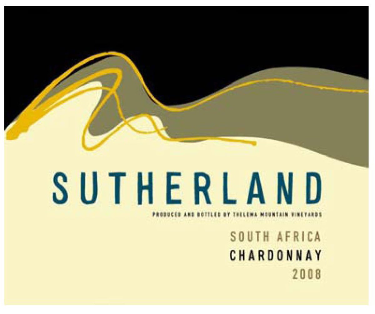 Thelema Sutherland Chardonnay 2008 Front Label