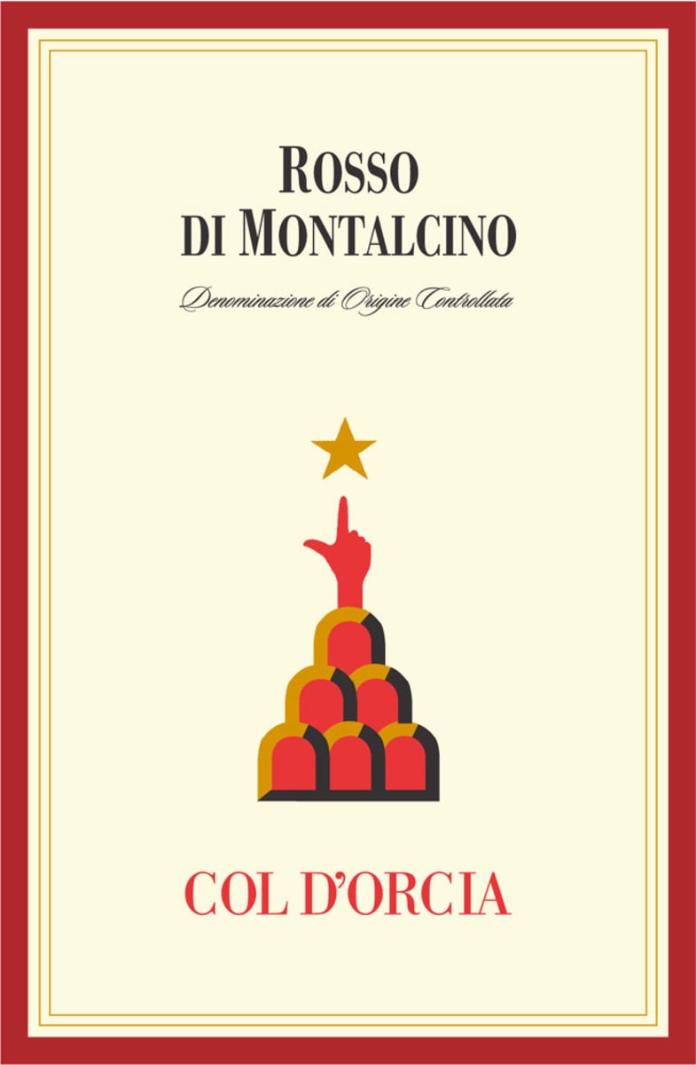 Col d'Orcia Rosso di Montalcino 2008 Front Label