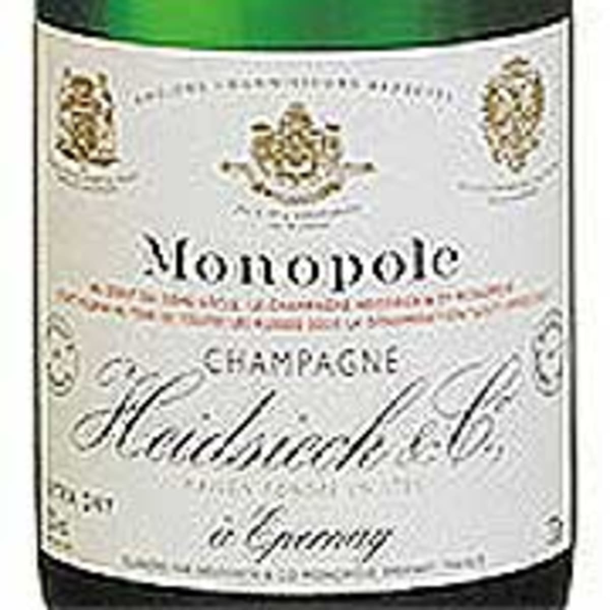 Heidsieck Monopole Extra Dry Front Label