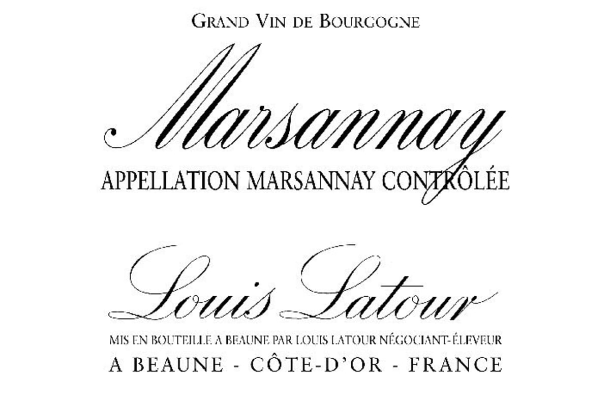 Louis Latour Marsannay Rouge 2008 Front Label