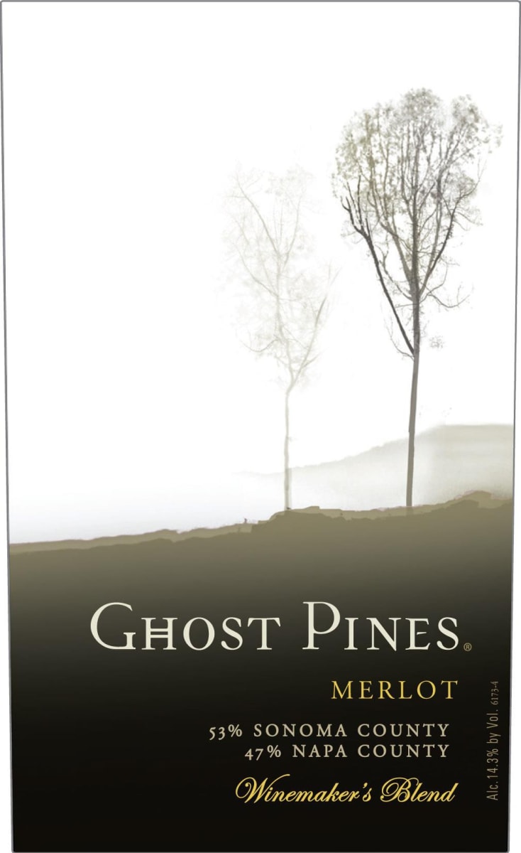 Ghost Pines Winemaker's Blend Merlot 2014 Front Label