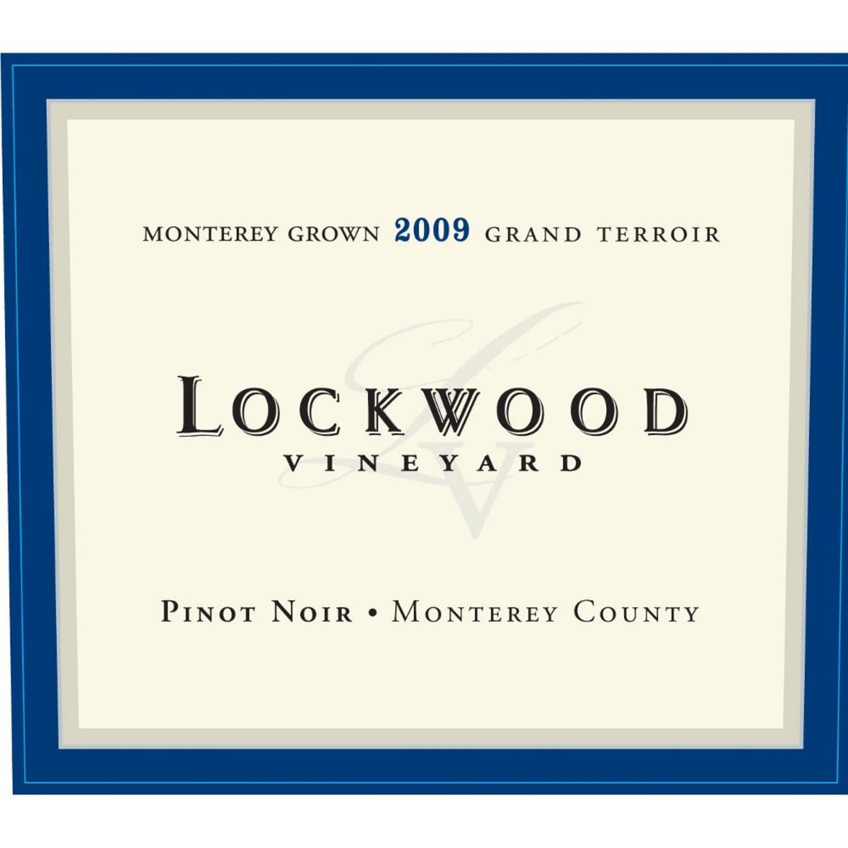 Lockwood Pinot Noir 2009 Front Label