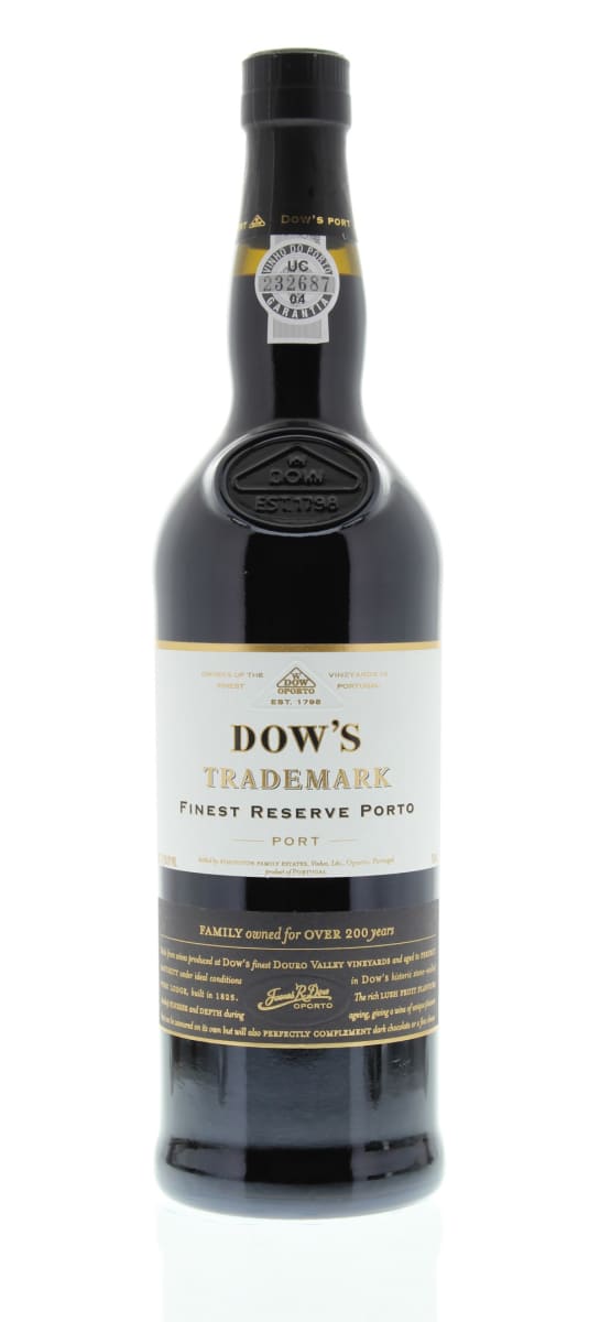 Dow's Trademark Finest Reserve Port Front Bottle Shot