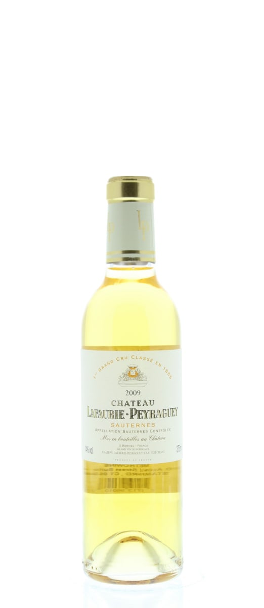 Chateau Lafaurie-Peyraguey Sauternes (375ML half-bottle) 2009 Front Bottle Shot