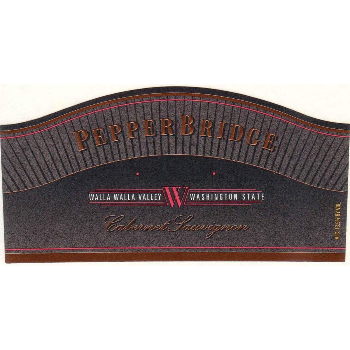 Pepper Bridge Winery Cabernet Sauvignon 2007 Front Label