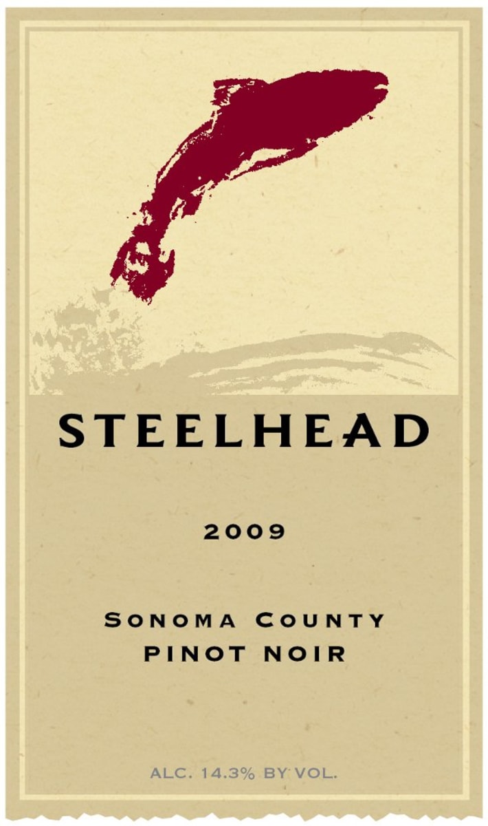 Steelhead Sonoma County Pinot Noir 2009 Front Label