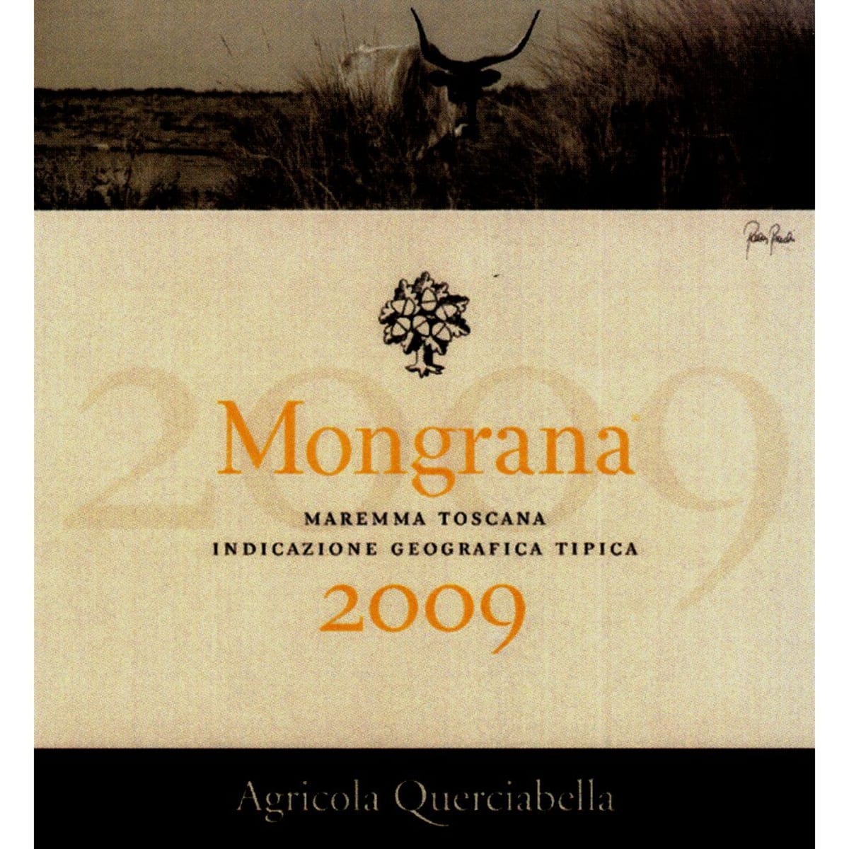 Querciabella Mongrana 2009 Front Label