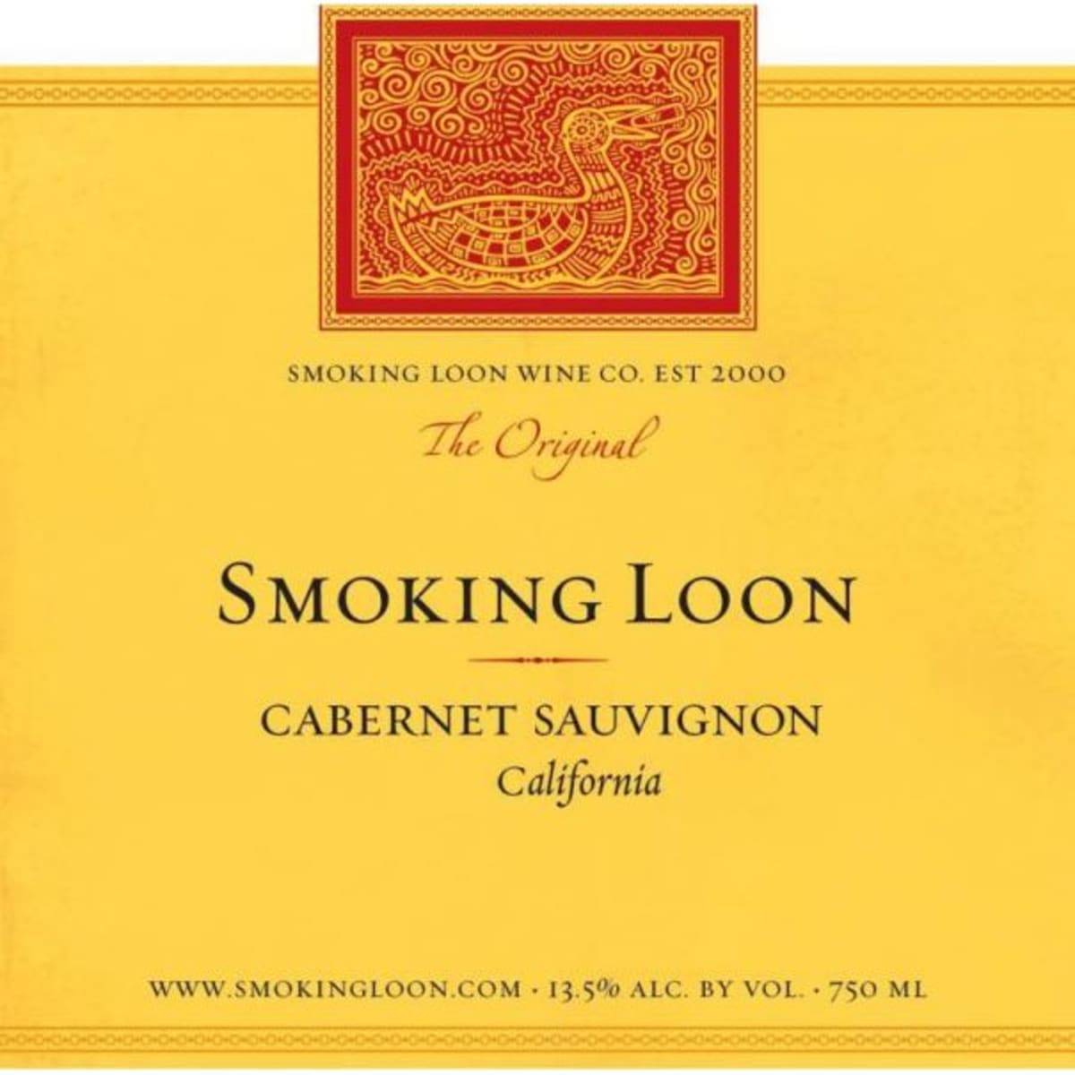 Smoking Loon Cabernet Sauvignon 2010 Front Label