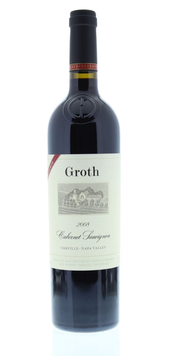 Groth Reserve Cabernet Sauvignon 2008 Front Bottle Shot