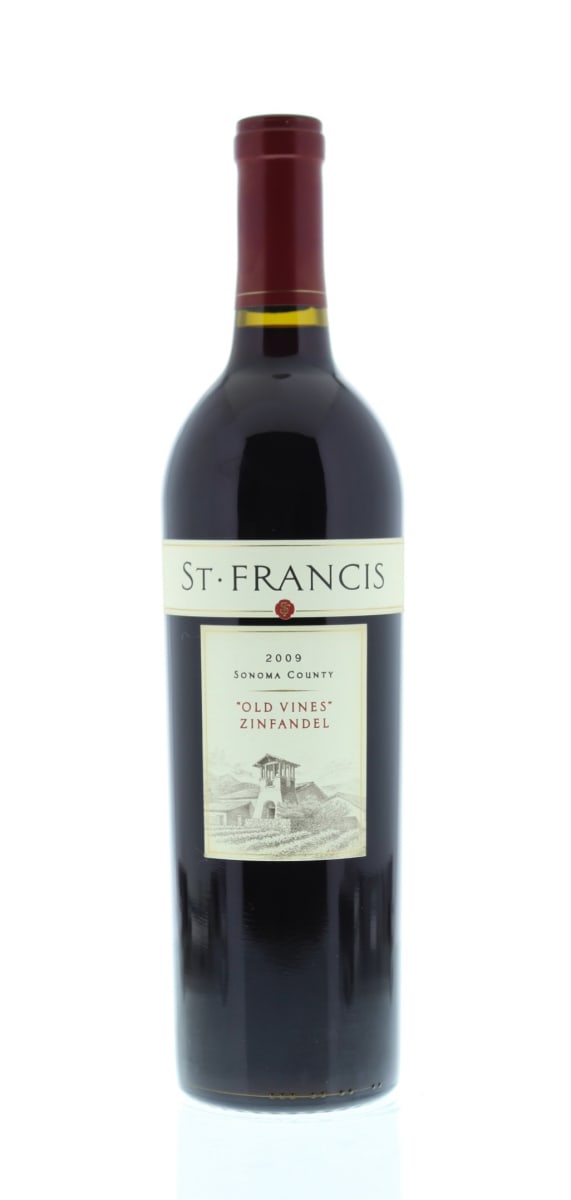 St. Francis Old Vines Zinfandel 2009 Front Bottle Shot