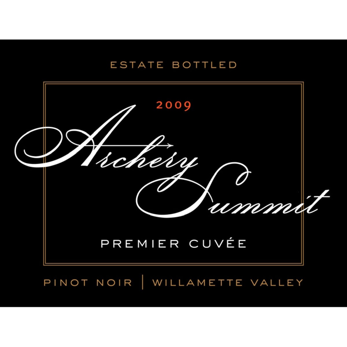 Archery Summit Premier Cuvee Pinot Noir 2009 Front Label