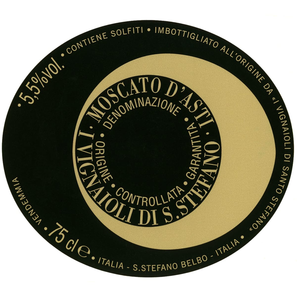 Ceretto Santo Stefano Moscato d'Asti (375ML half-bottle) 2011 Front Label