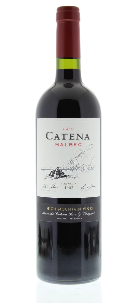 Catena Malbec 2010 Front Bottle Shot