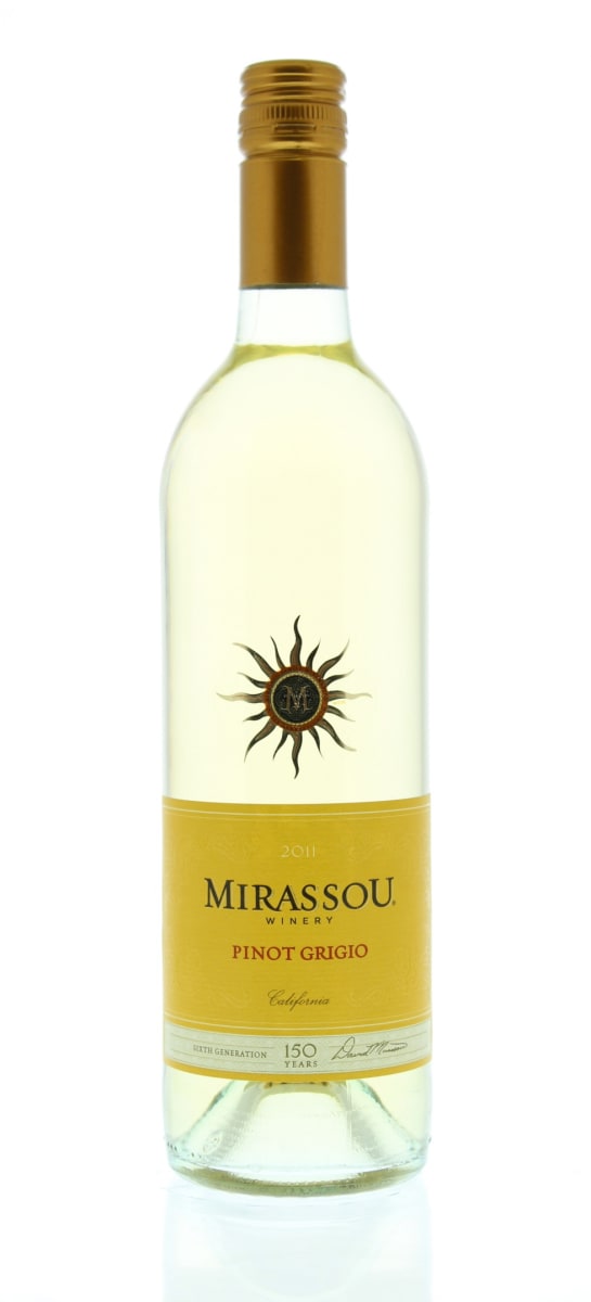 Mirassou Pinot Grigio 2011 Front Bottle Shot