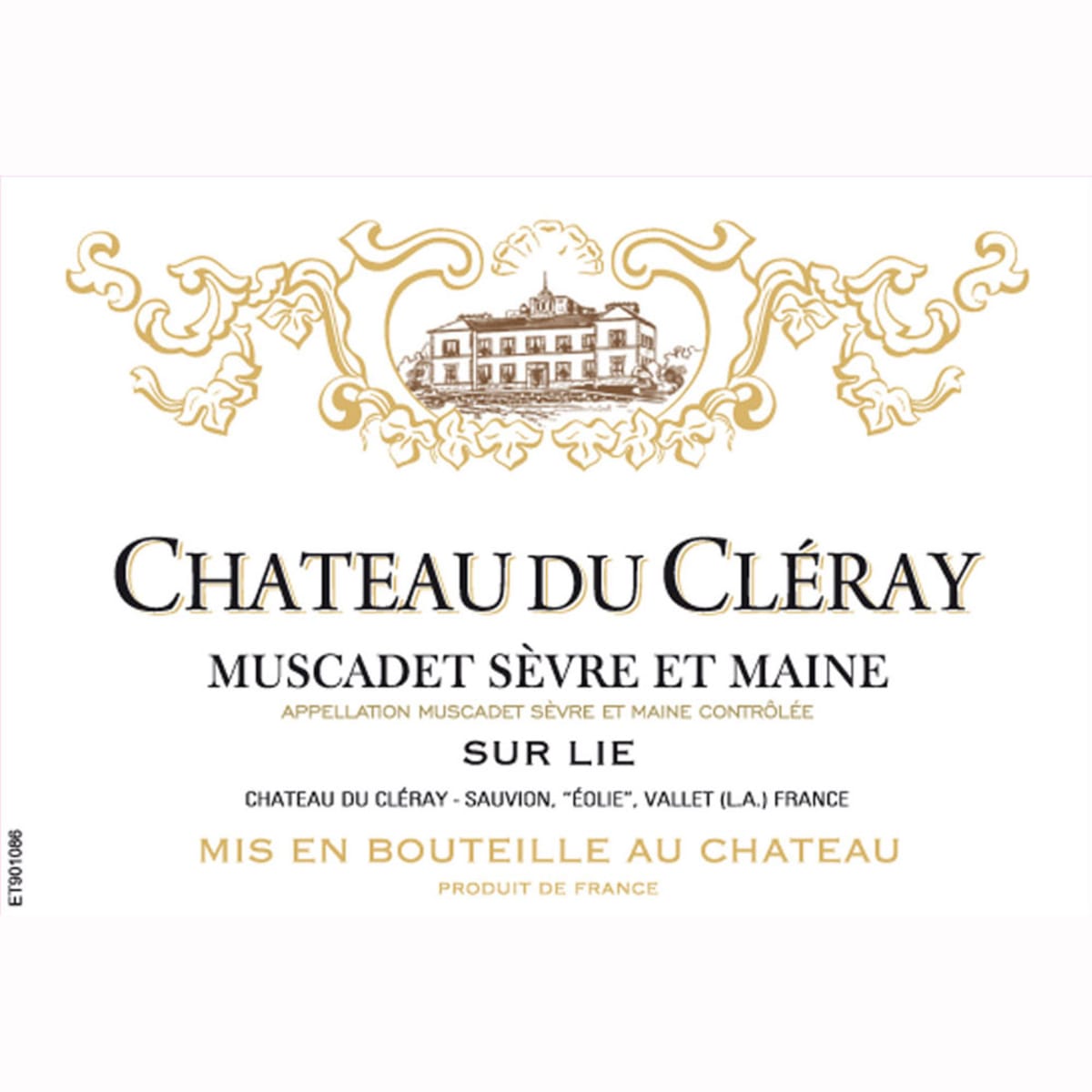 Sauvion Chateau du Cleray Sevre et Maine Muscadet 2009 Front Label