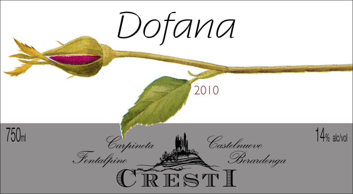 Carpineta Fontalpino Dofana Toscana 2010 Front Label