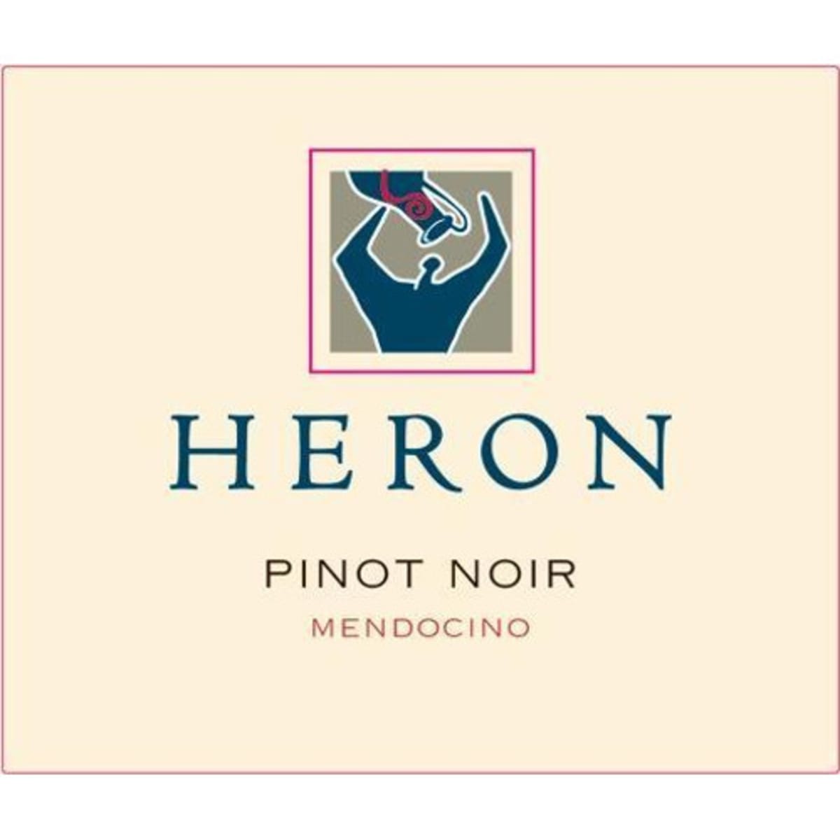 Heron Mendocino Pinot Noir 2011 Front Label