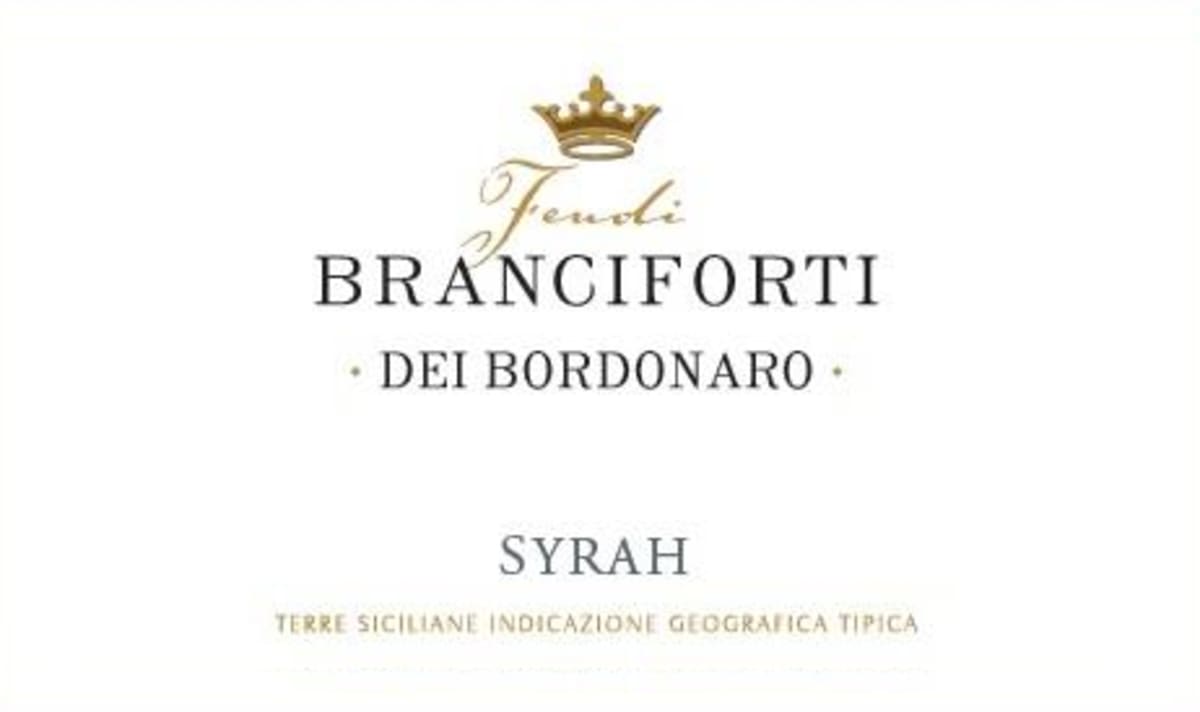 Firriato Feudi Branciforti dei Bordonaro Syrah 2014 Front Label